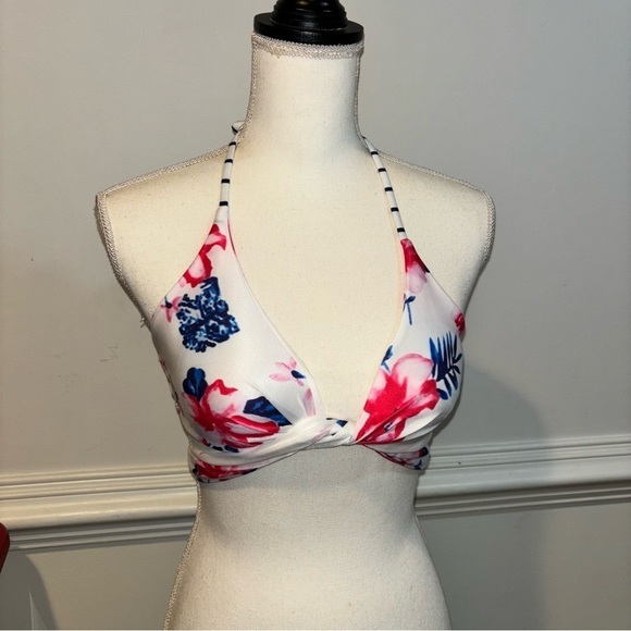 Floral Swim Bikini Top, sz M - Picture 3 of 6